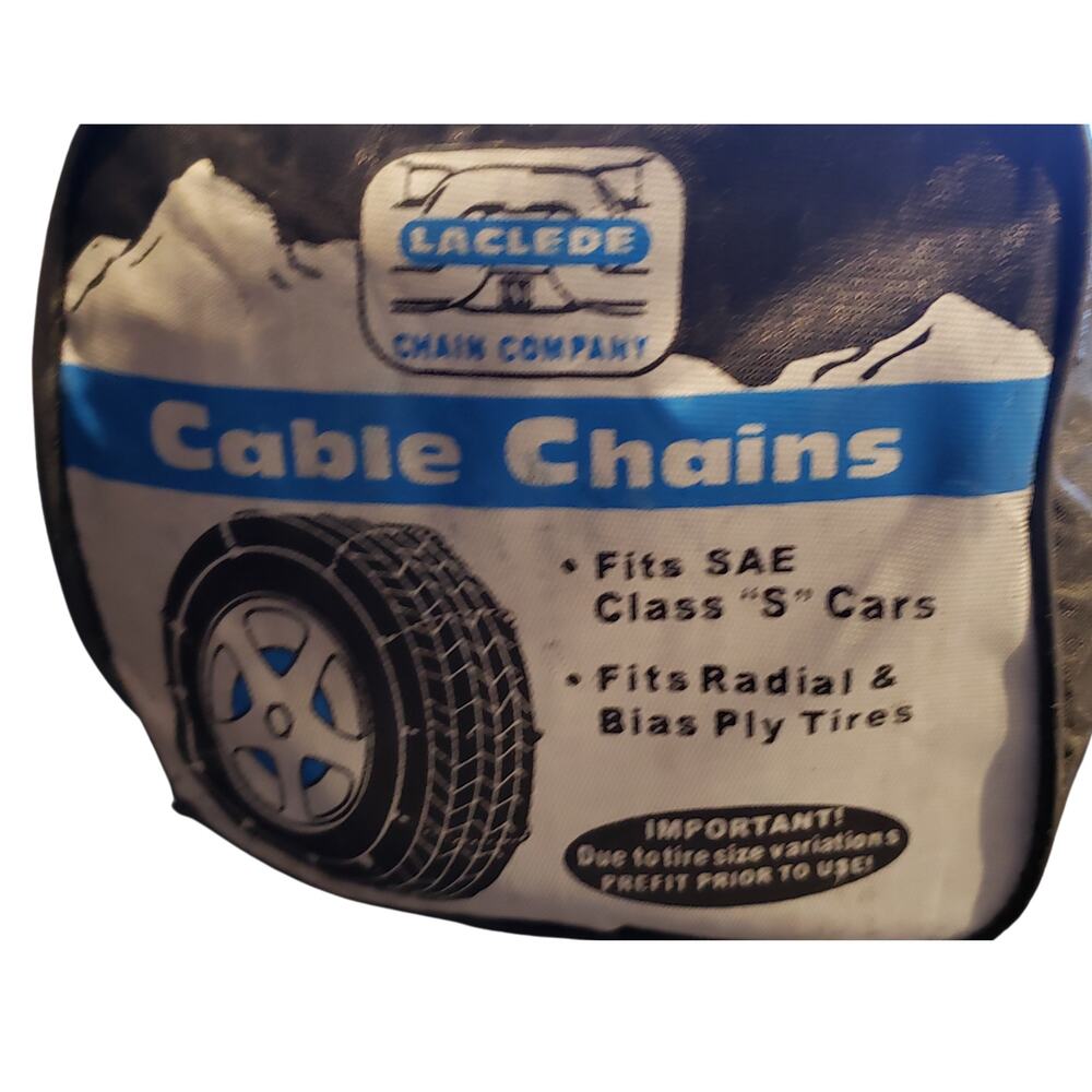 Laclede Snap-Lock Cable Chain, New in Box, Never Used, Premium Traction Solution